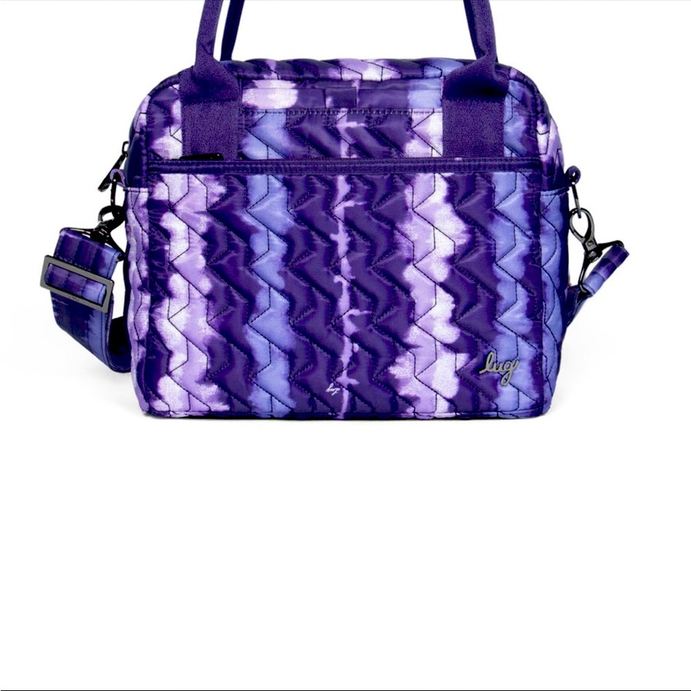 NWT: LUG JIVE CROSSBODY BAG w/HANDLES  SHIBORI PURPLE “RARE BAG”
SOLD OUT at LUG